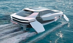 Futur-E Hydrofoil Electric Boat Flies on Water Like a Supercar, Oozes Sophistication