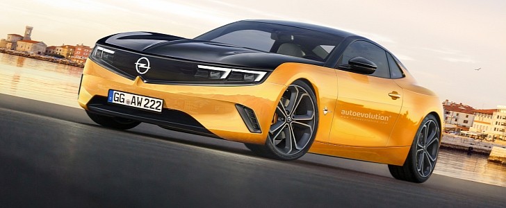 Modern Opel Manta rendering by Reichel Car Design