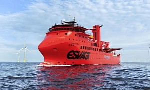 Future Service Vessel to Run on Green Fuel Produced Using Wind Power