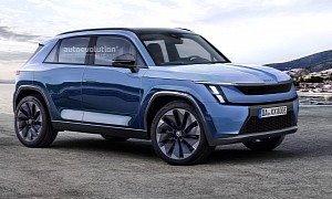Future Skoda Baby EV SUV Imagined With Vision 7S Concept Styling