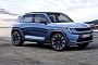 Future Skoda Baby EV SUV Imagined With Vision 7S Concept Styling