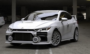 Futuristic 2023 Mitsubishi Lancer Evo XII Is Sadly Only a Rendering