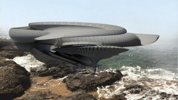 Futuristic Hydroelectric House Looks Like a Seashell 