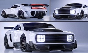 Futuristic ICE-Powered Muscle Car Concept Doesn't Care About Upcoming EV Lifestyles