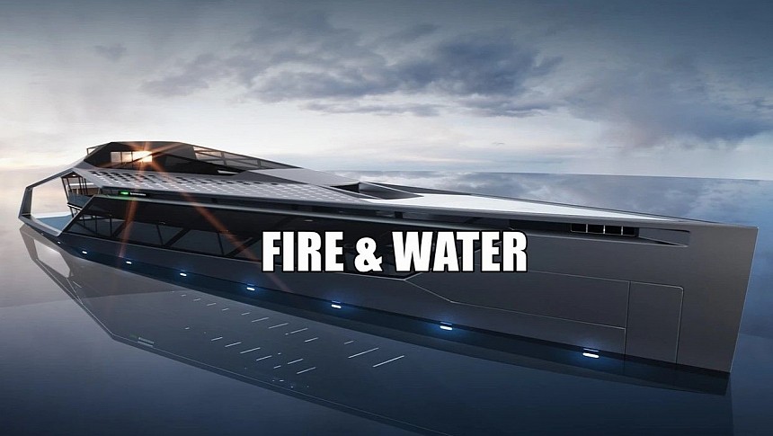 Flame is a 230-foot superyacht that dreams of a more sustainable but equally luxurious future