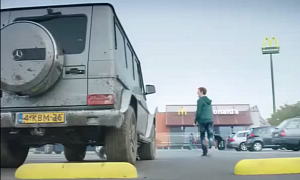 G 63 AMG Sneaks in Dutch McDonald's Commercial