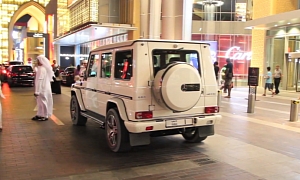 G 63 AMG With No 1 License Plate is Like a Rolling Circus in Dubai