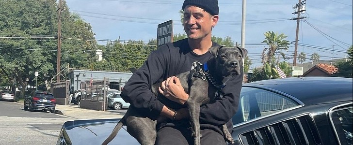 G-Eazy, His Pit Bull and Mustang