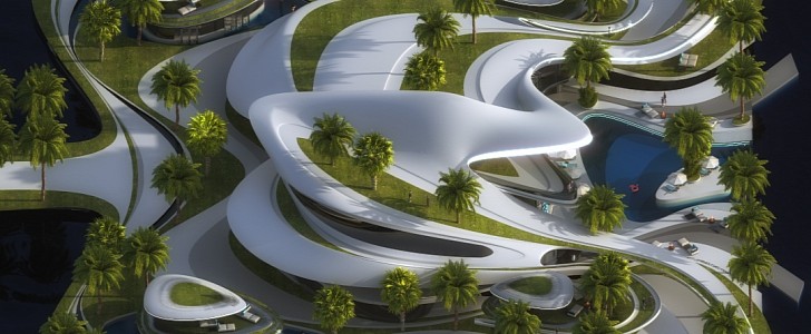 G02 is a concept luxury resort slash man-made island that is both luxurious and eco-friendly