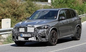 G05 BMW X5 M LCI Makes Surprise Appearance With Almost No Camouflage on the Body
