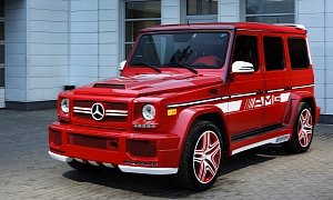 G63 AMG with Hamann Body Kit and Topcar Interior Is a Red Russian Rooster