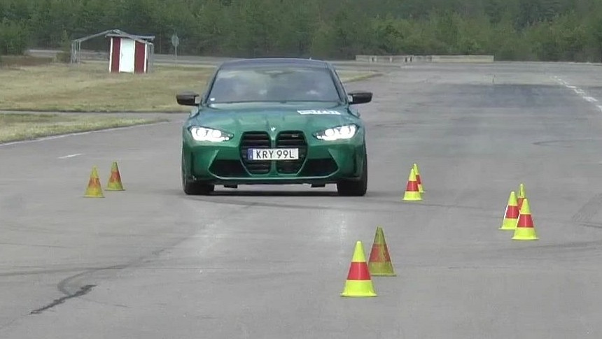 G80 BMW M3 Competition RWD Moose Test
