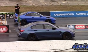 G80 BMW M3 Drag Races Everything, Old Integra Sure Gave It a Run for the Money