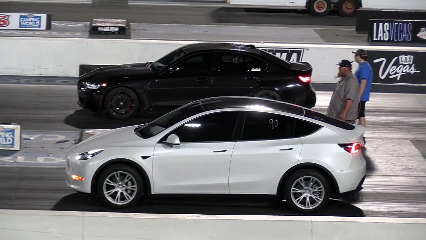 BMW M3 vs Tesla Model 3 vs Model Y on Wheels Plus
