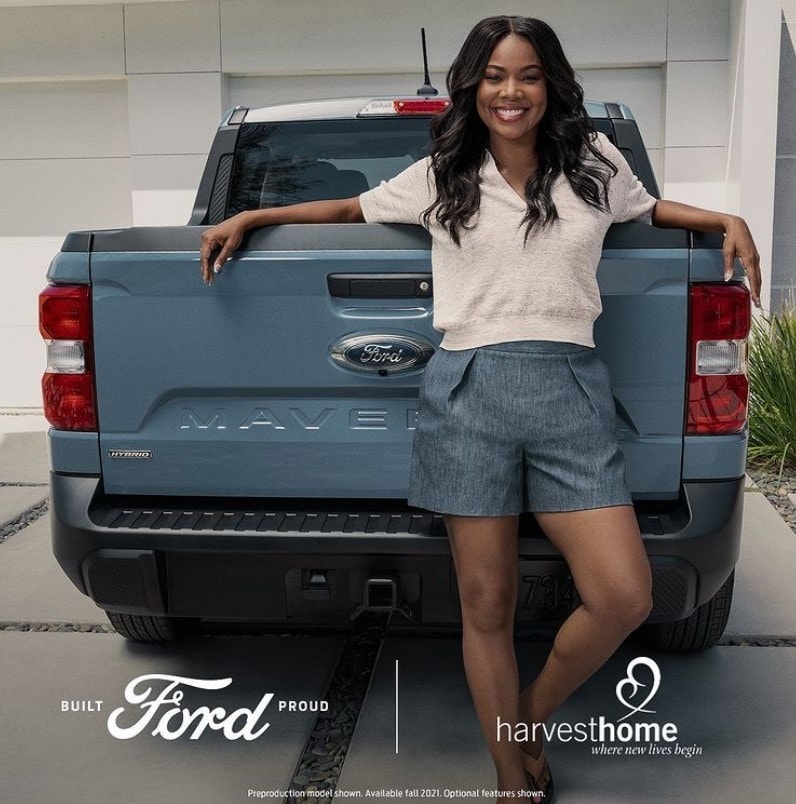 Gabrielle Union Partners Up With Ford To Donate Ford Maverick For Charity Autoevolution