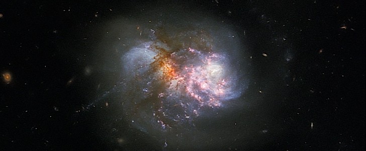 Galaxy pair IC 1623 merging