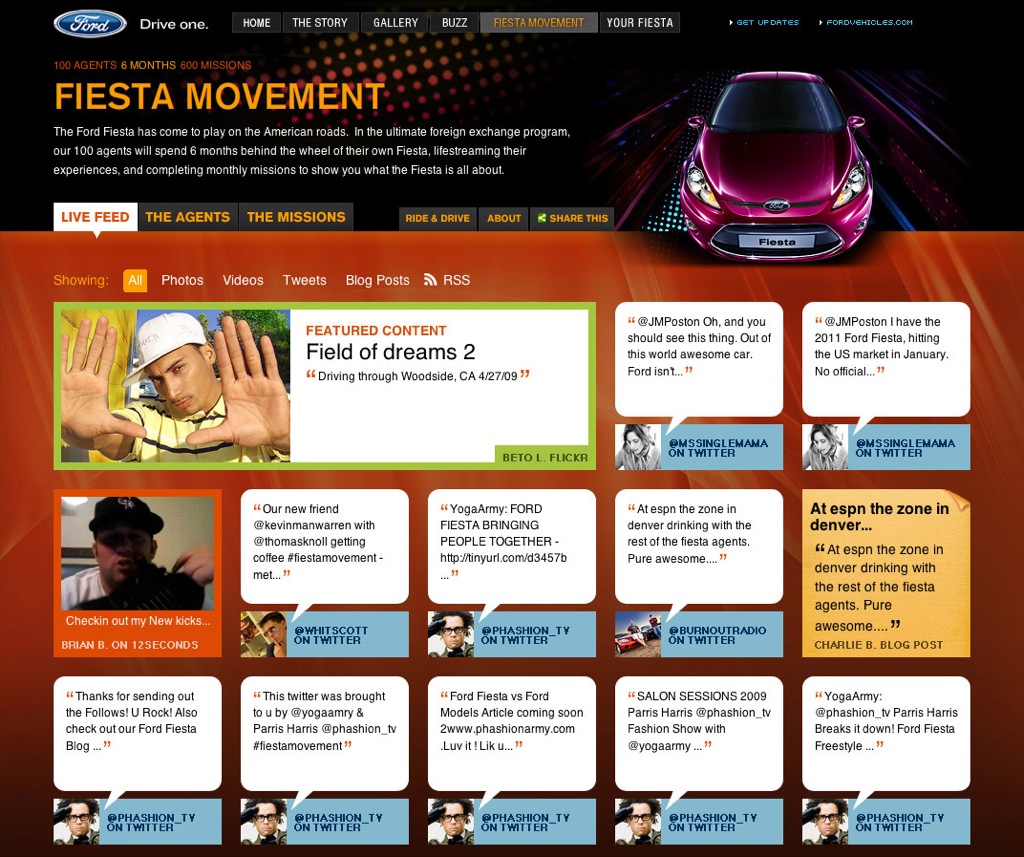ford fiesta movement campaign