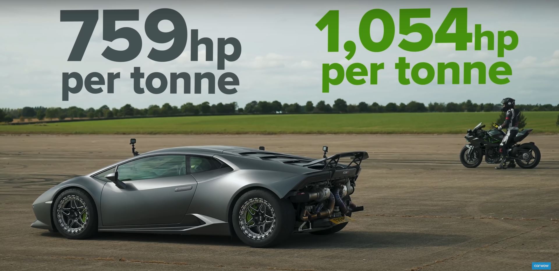 1,100-HP Huracan Calls the Ninja H2R, Challenge Accepted -