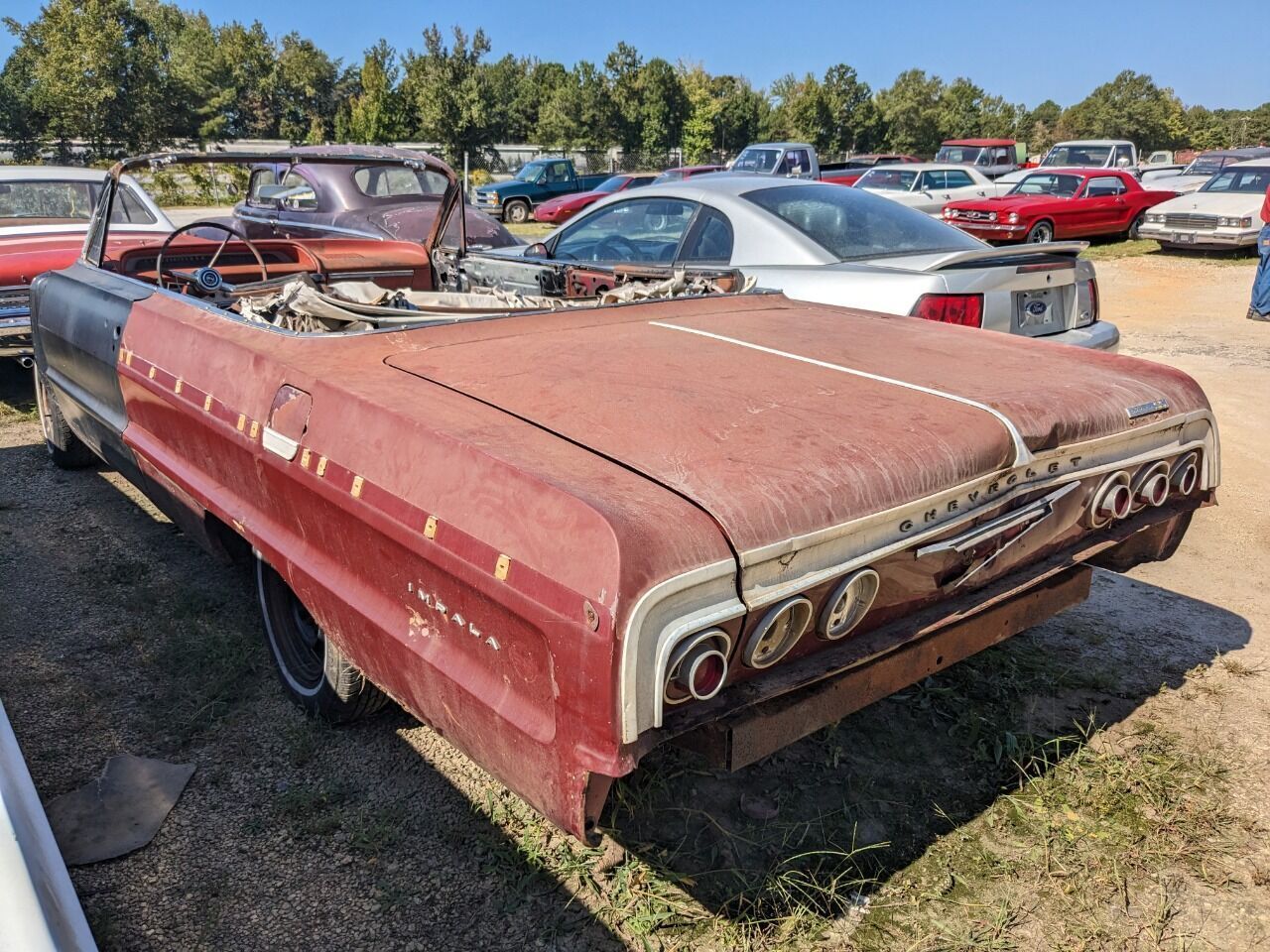 1964 Chevy Impala SS Convertible Abandoned in a Barn Mid-Restoration ...