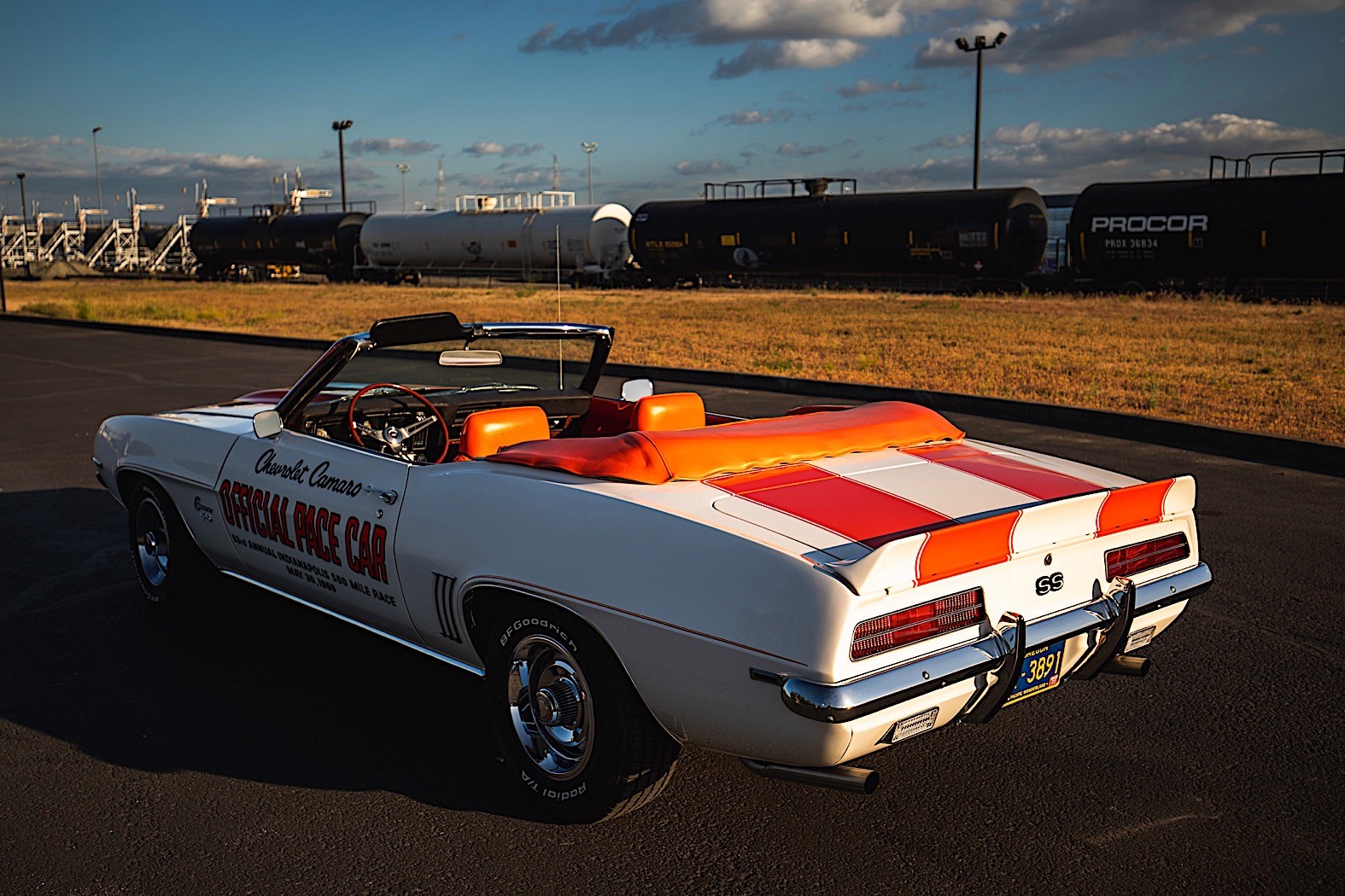 1969 Chevrolet Camaro Has The Z11 Indy 500 Pace Car Package Looks