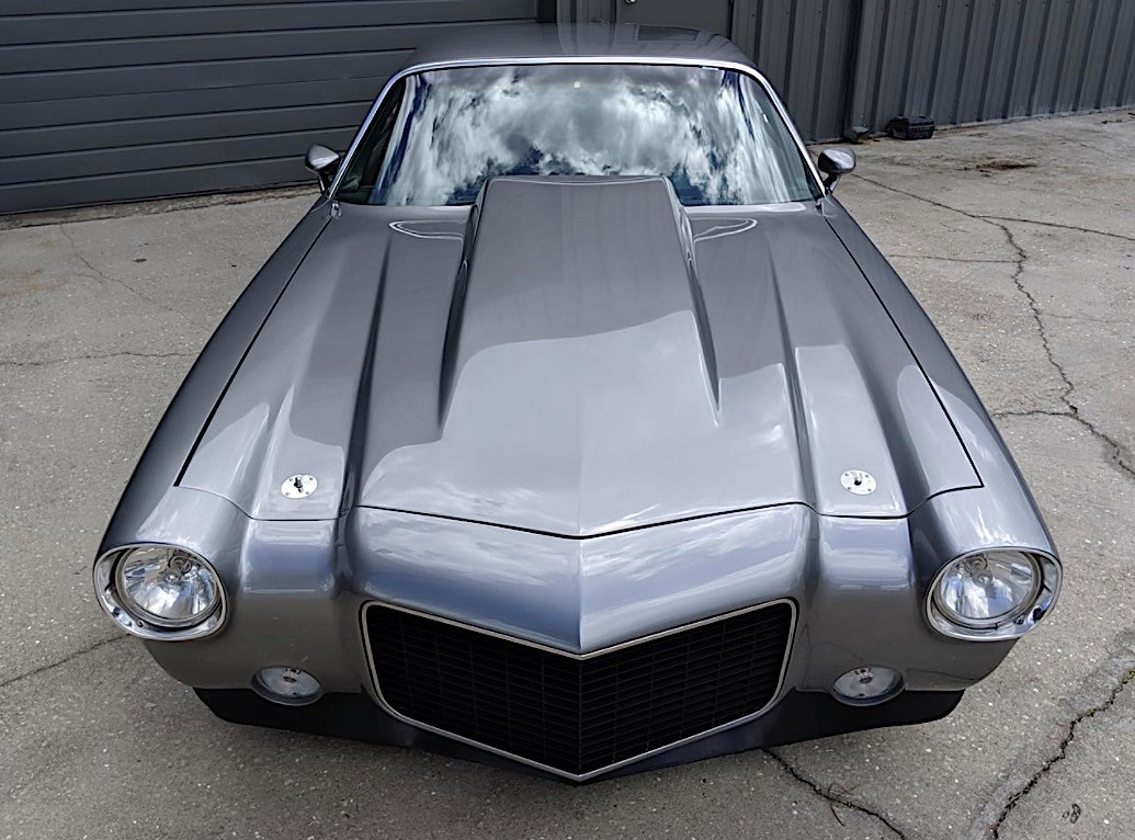 1975 Chevrolet Camaro Gets Muscle Hood and Razor Sharp Front End, Looks Mea...