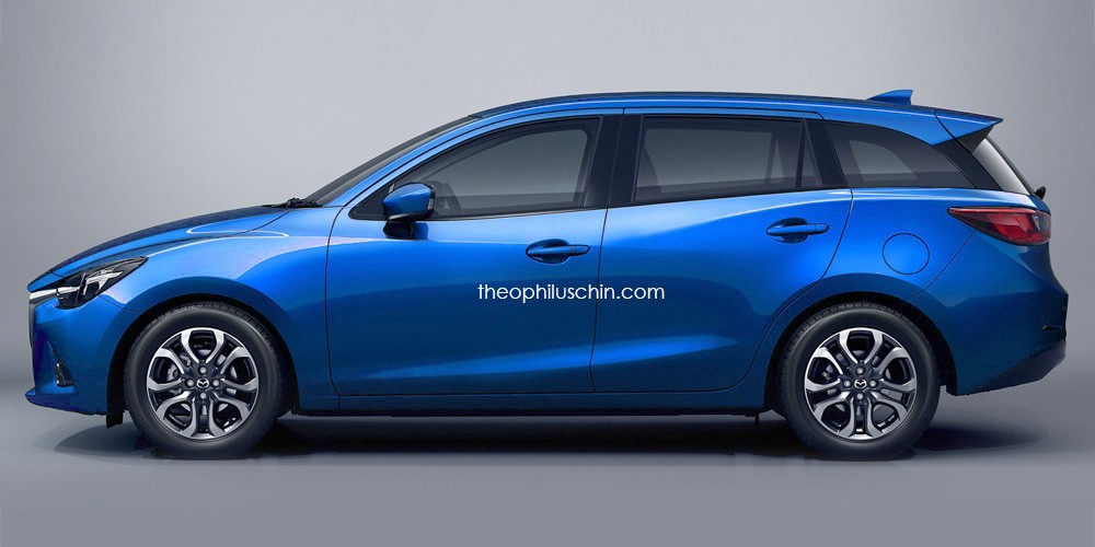 15 Mazda2 Wagon Rendered Makes Perfect Sense Autoevolution