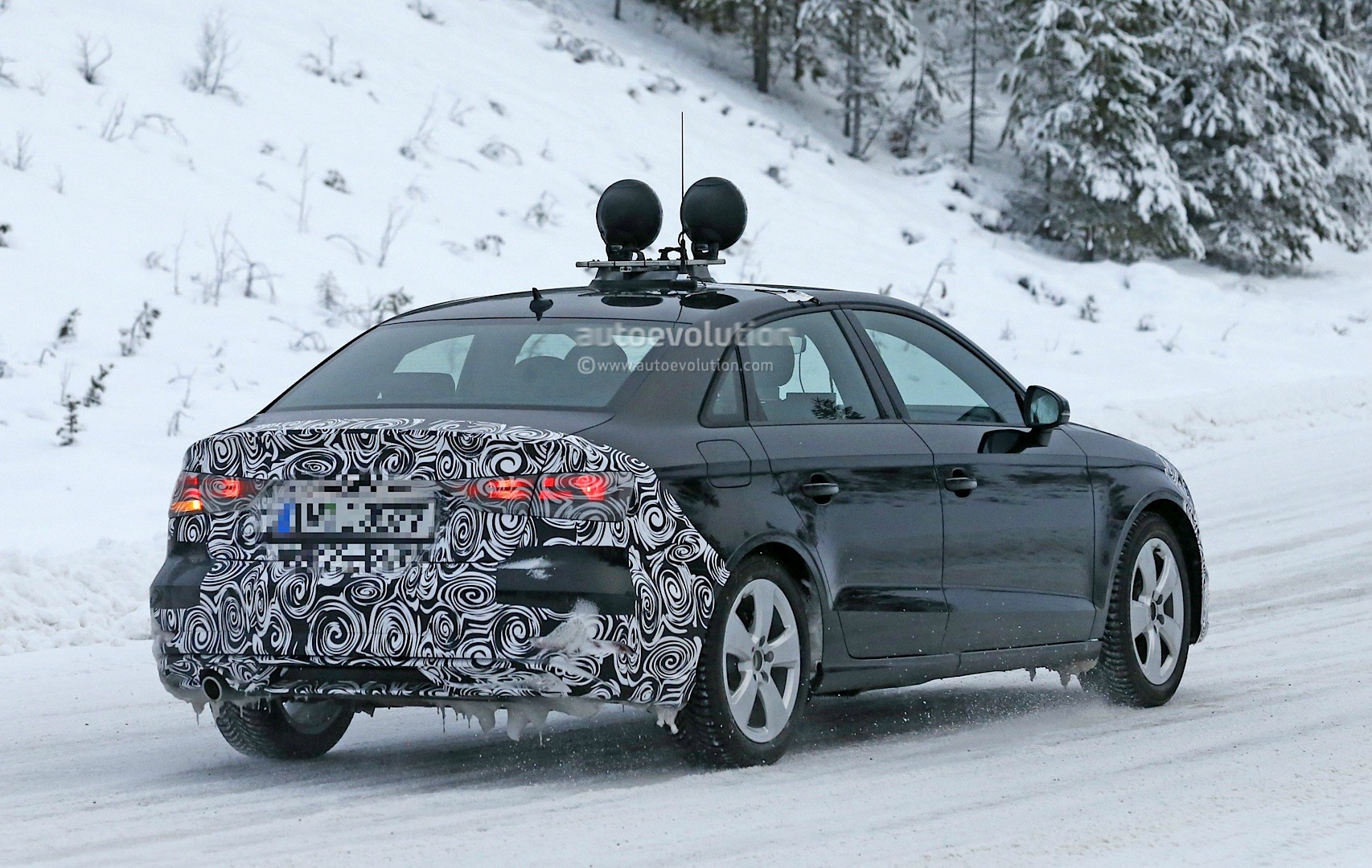 2016 Audi A3 Sedan Facelift Spied for the First Time Starts 