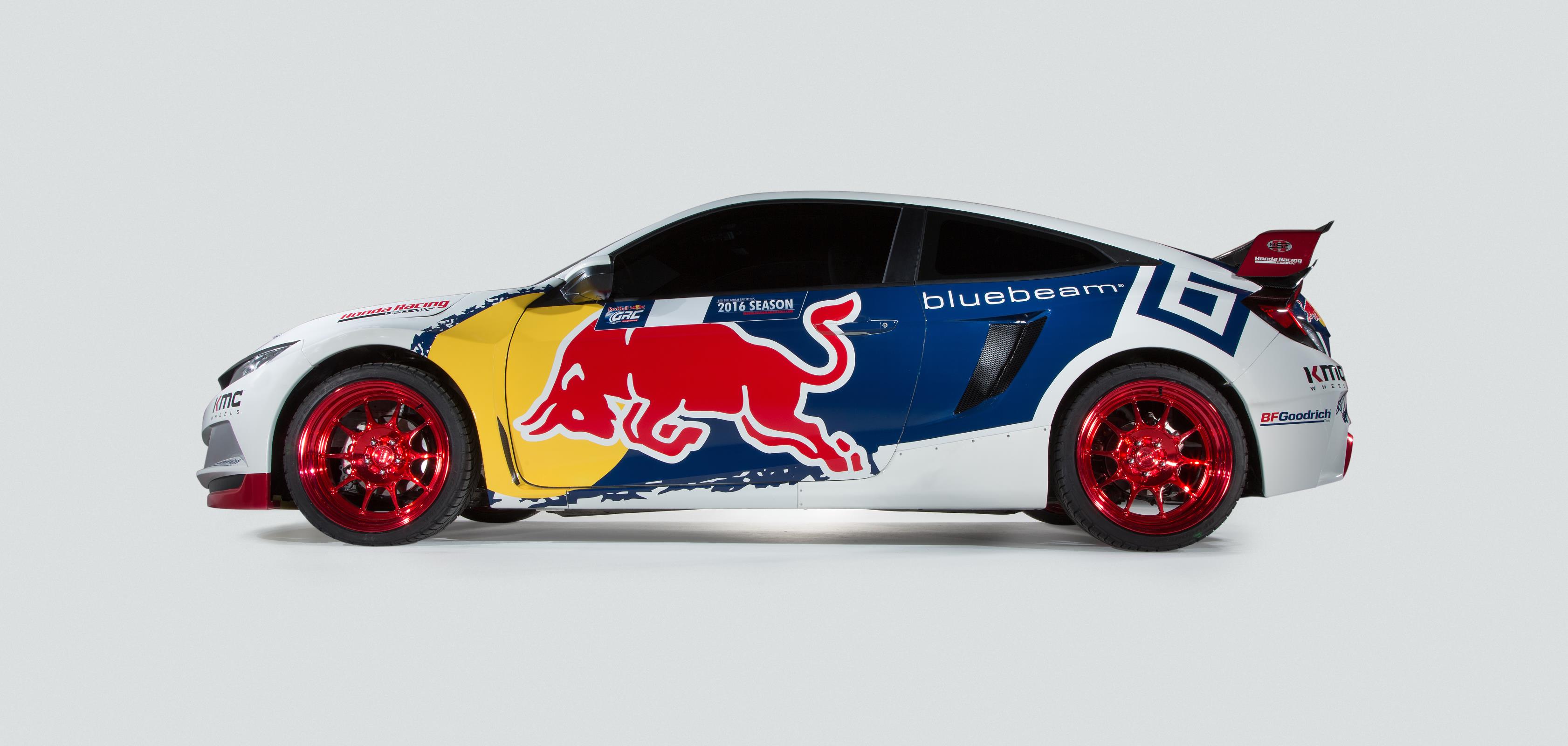 2016 Honda  Civic Coupe Red Bull Global Rallycross Race Car 