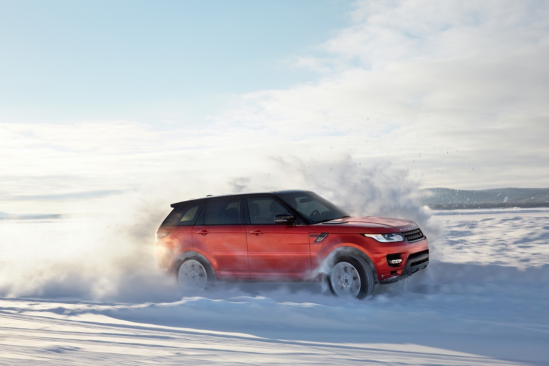 Range Rover кабриолет горы снег бесплатно