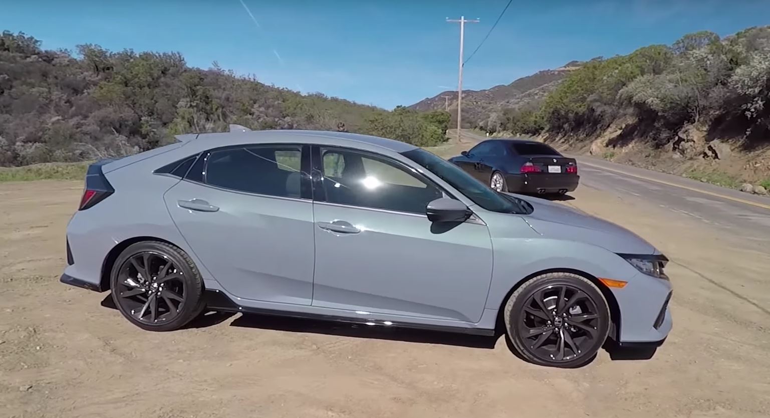 2017 honda civic hatchback with manual s smoking tire review