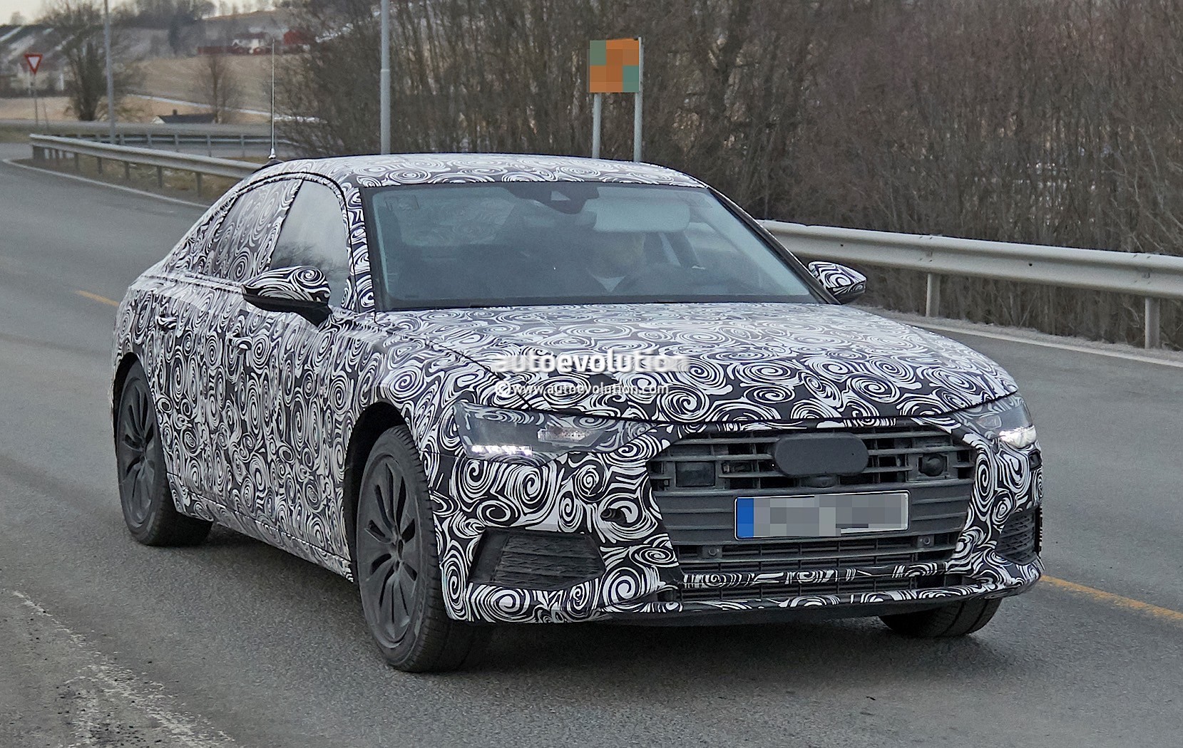 2018 Audi A6 Finally Starts Road Testing, Looks Big-Headed - autoevolution