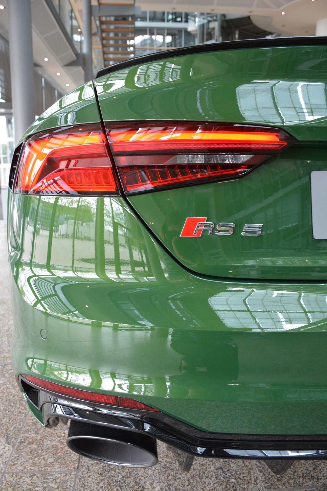 2018 Audi RS5 Coupe in Sonoma Green Spotted at Audi Forum 