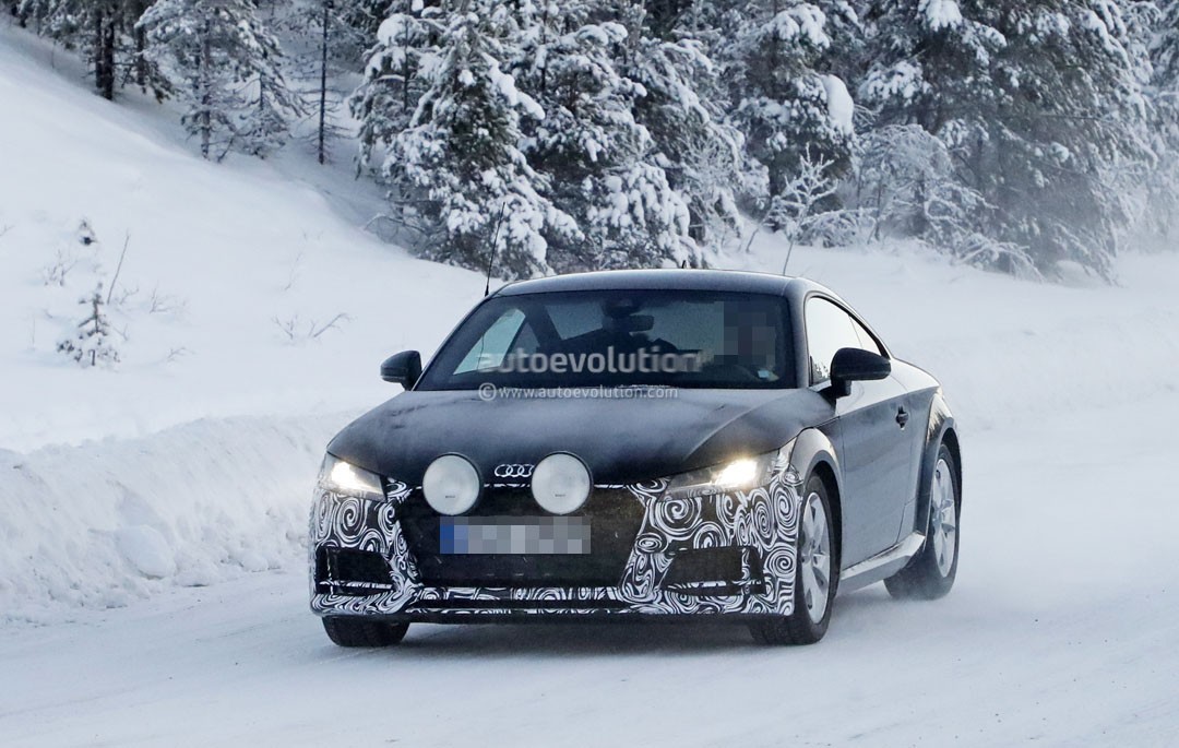 Spyshots: 2019 Audi TT Coupe Facelift Snow Testing Hides Few