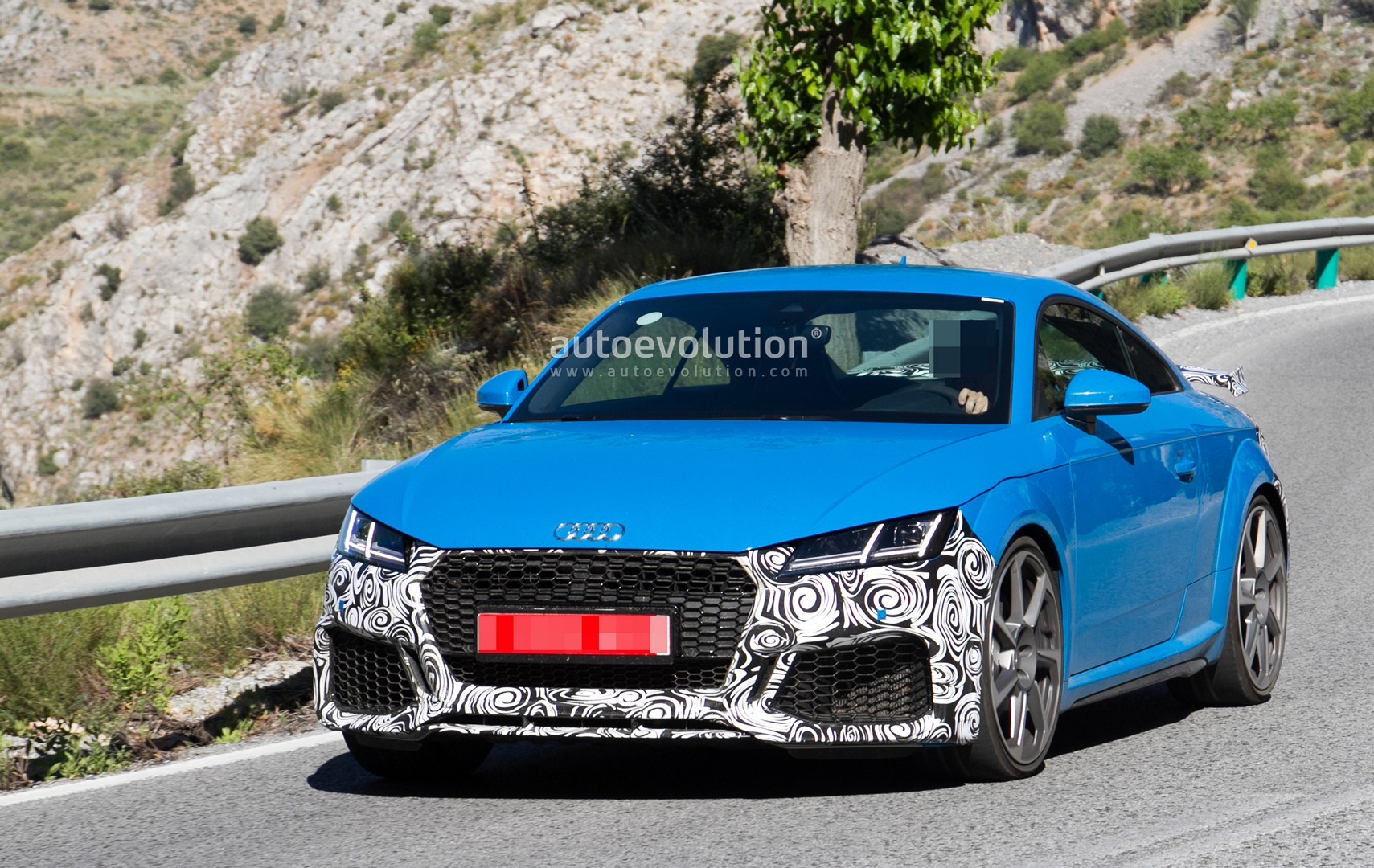 2019 Audi TT RS Spied With New RS Look and Fresh Blue ...