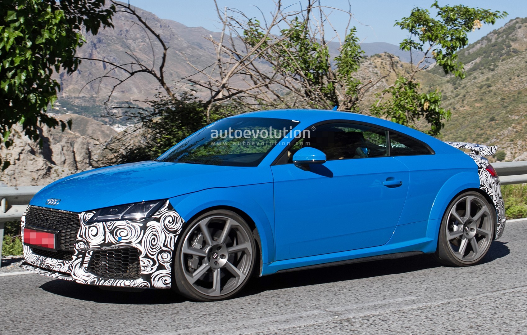 2019 Audi TT RS Spied With New RS Look and Fresh Blue ...
