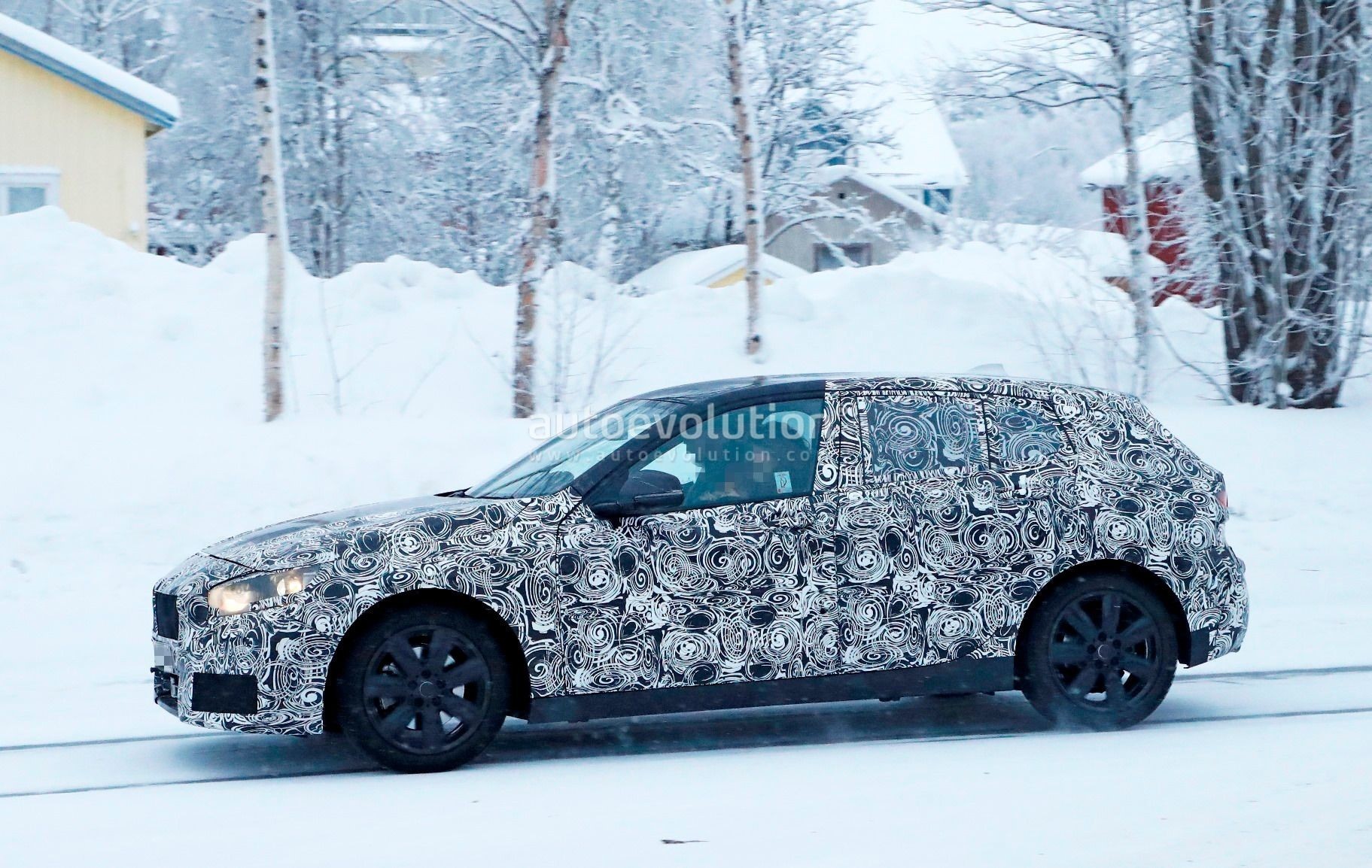 spyshots 2019 bmw 1 series f40 playing in the snow