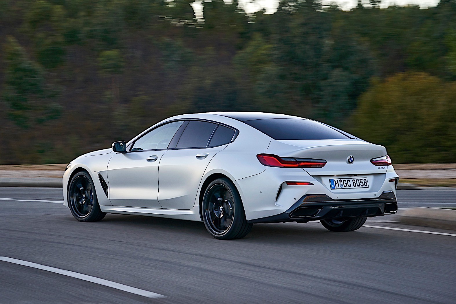 2020 BMW 8 Series Gran Coupe Goes All White in Portugal