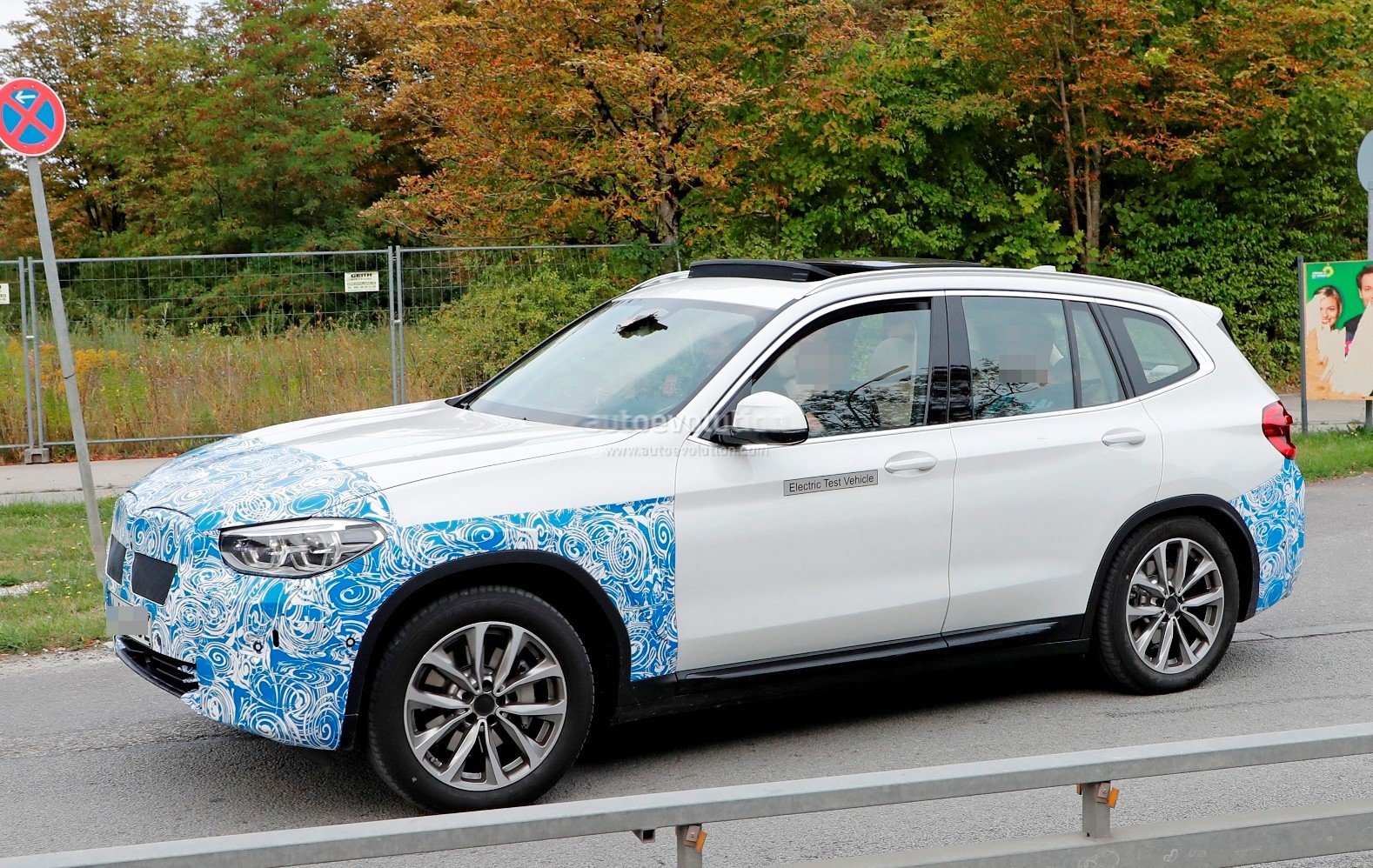2020 bmw ix3 electric suv spied flaunting yellow wiring obscured camera_1