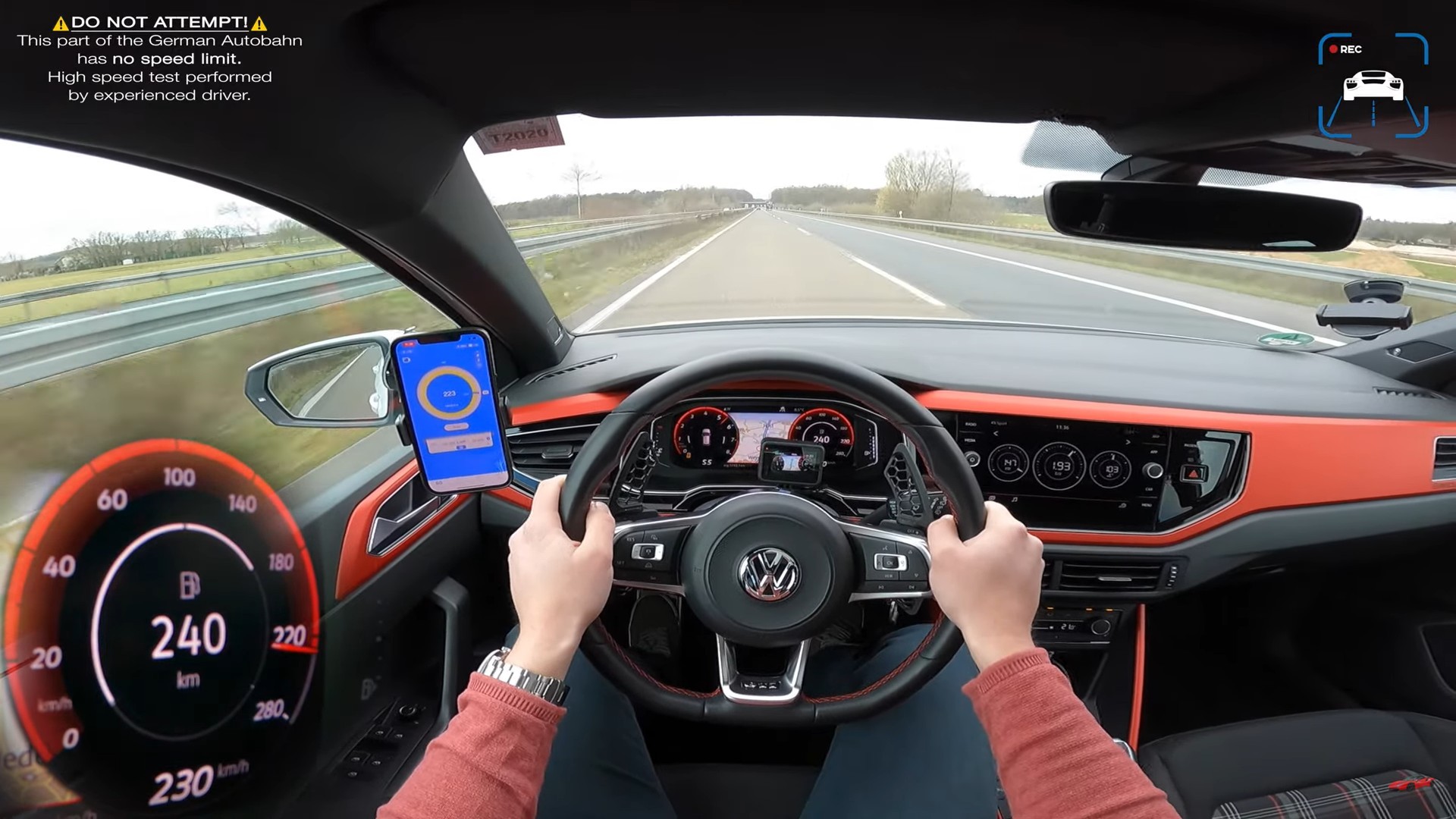 2021 VW Polo GTI Hits 149 MPH After Bumpy Autobahn Ride, Has Very