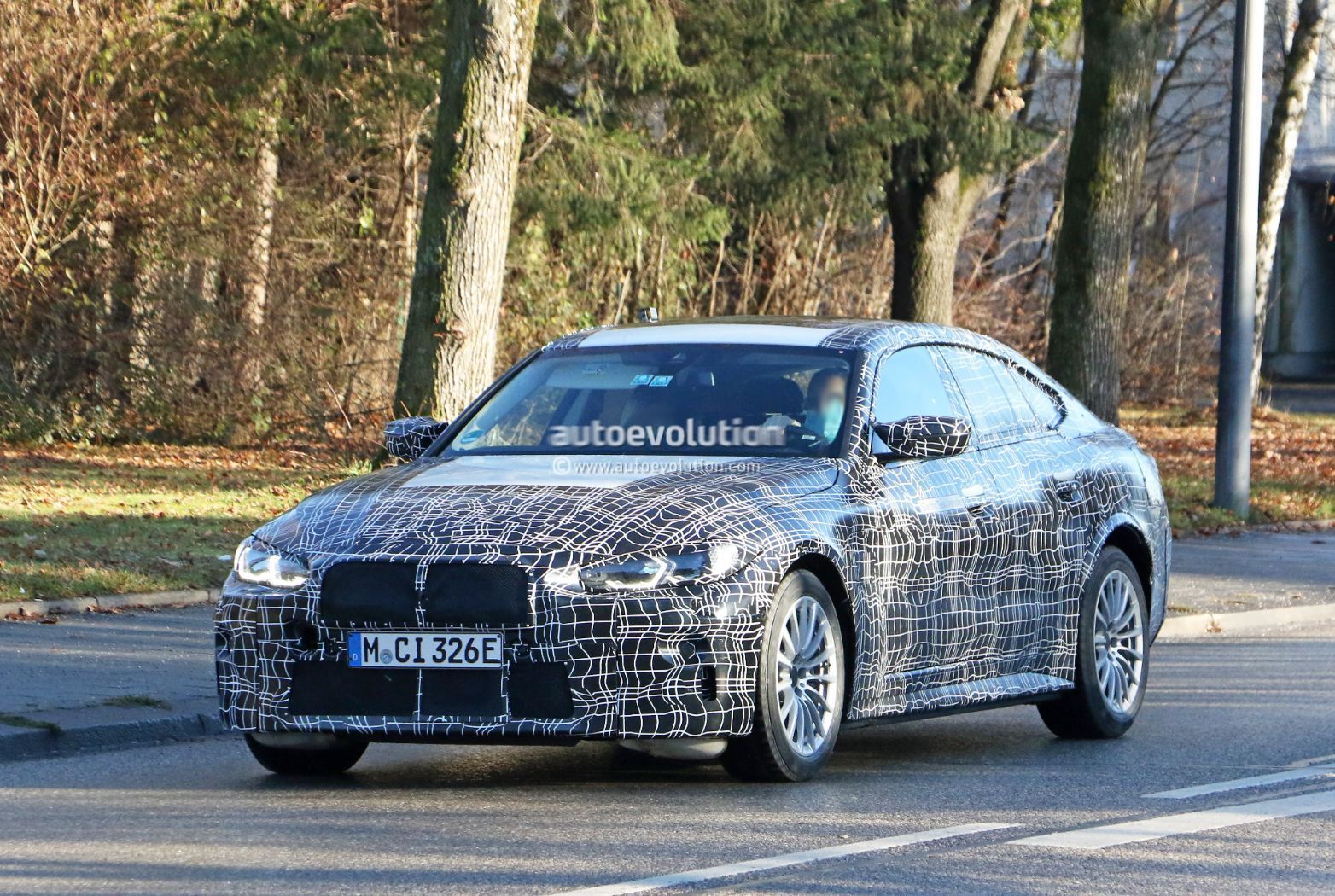 BMW i4 electric car facelift spotted