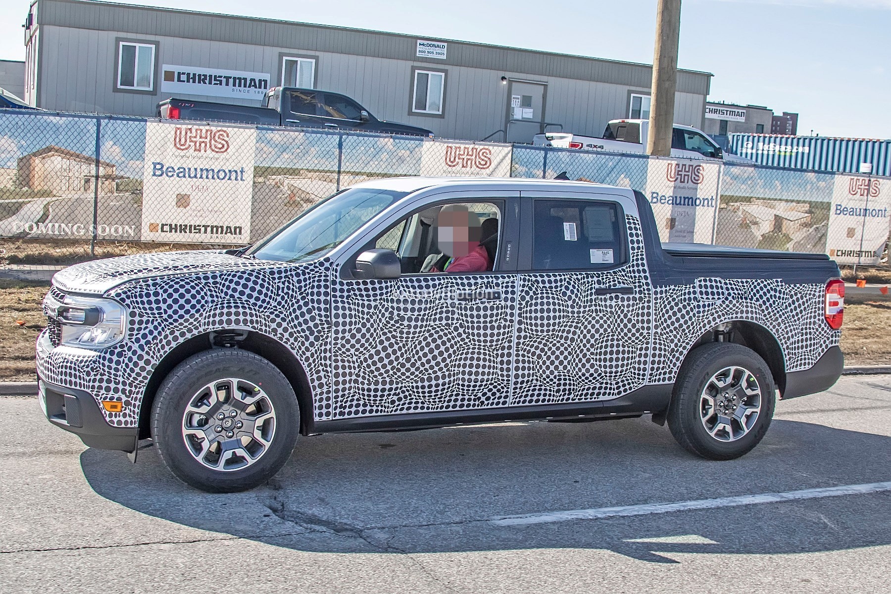 2022 Ford Maverick Photographed Uncamouflaged During Commercial Shoot