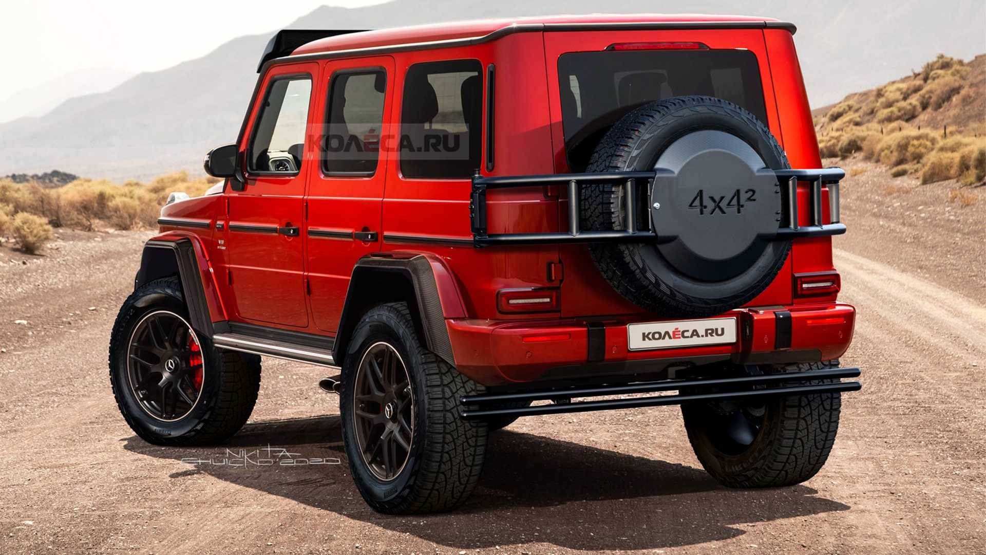 2022 MercedesBenz G 550 4x4 Squared Looks Real in Accurate Rendering