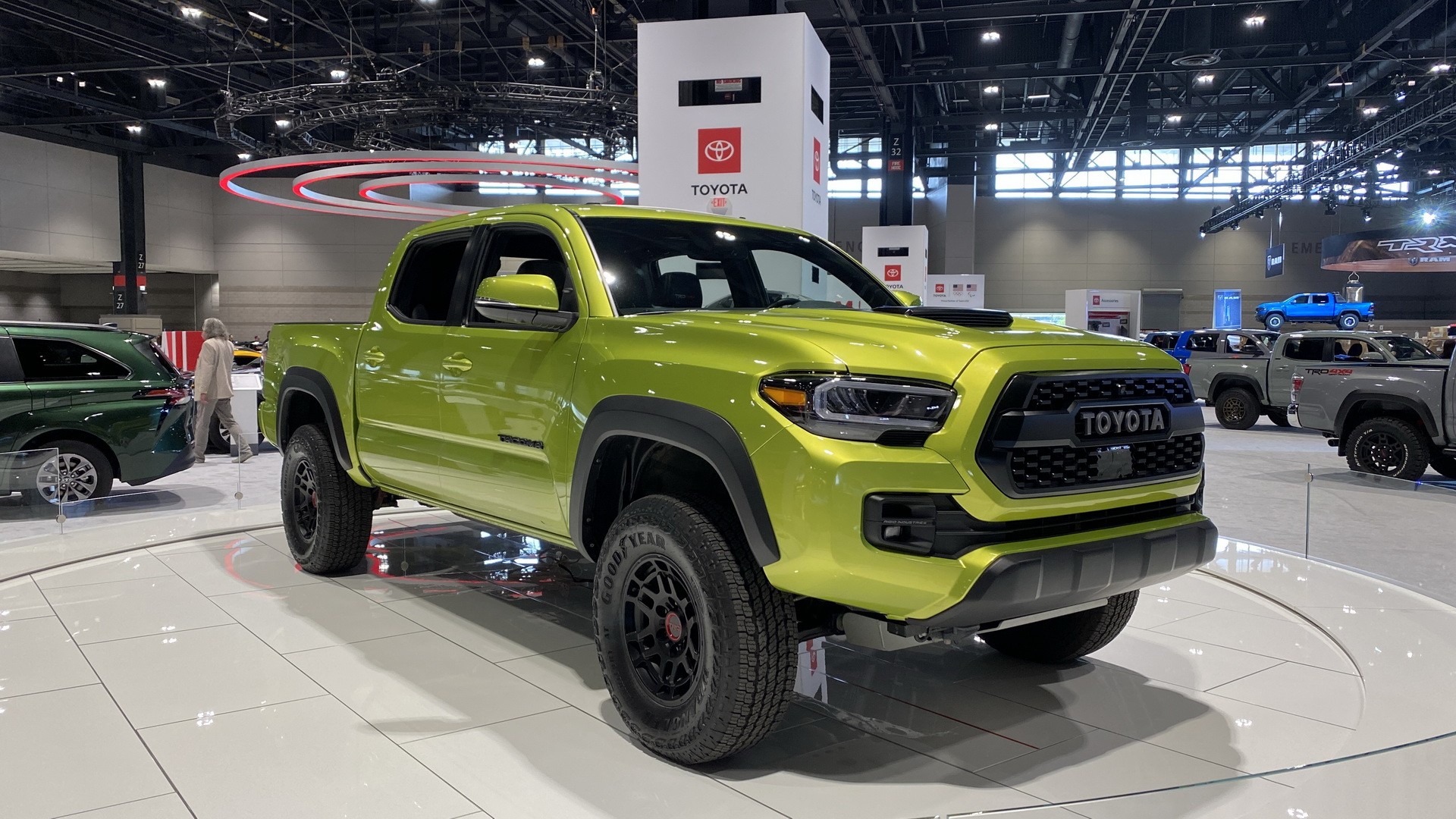 2022 Toyota Tacoma Trd Pro Arrives In Chicago With Electric Lime Green Exterior 1 