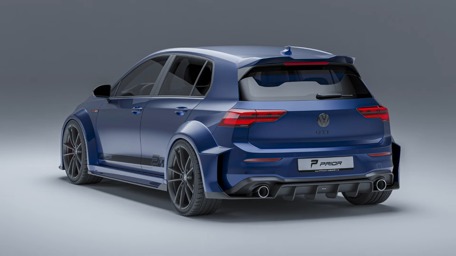 2022 Volkswagen Golf GTI Gets Digital Widebody Kit From Prior Design