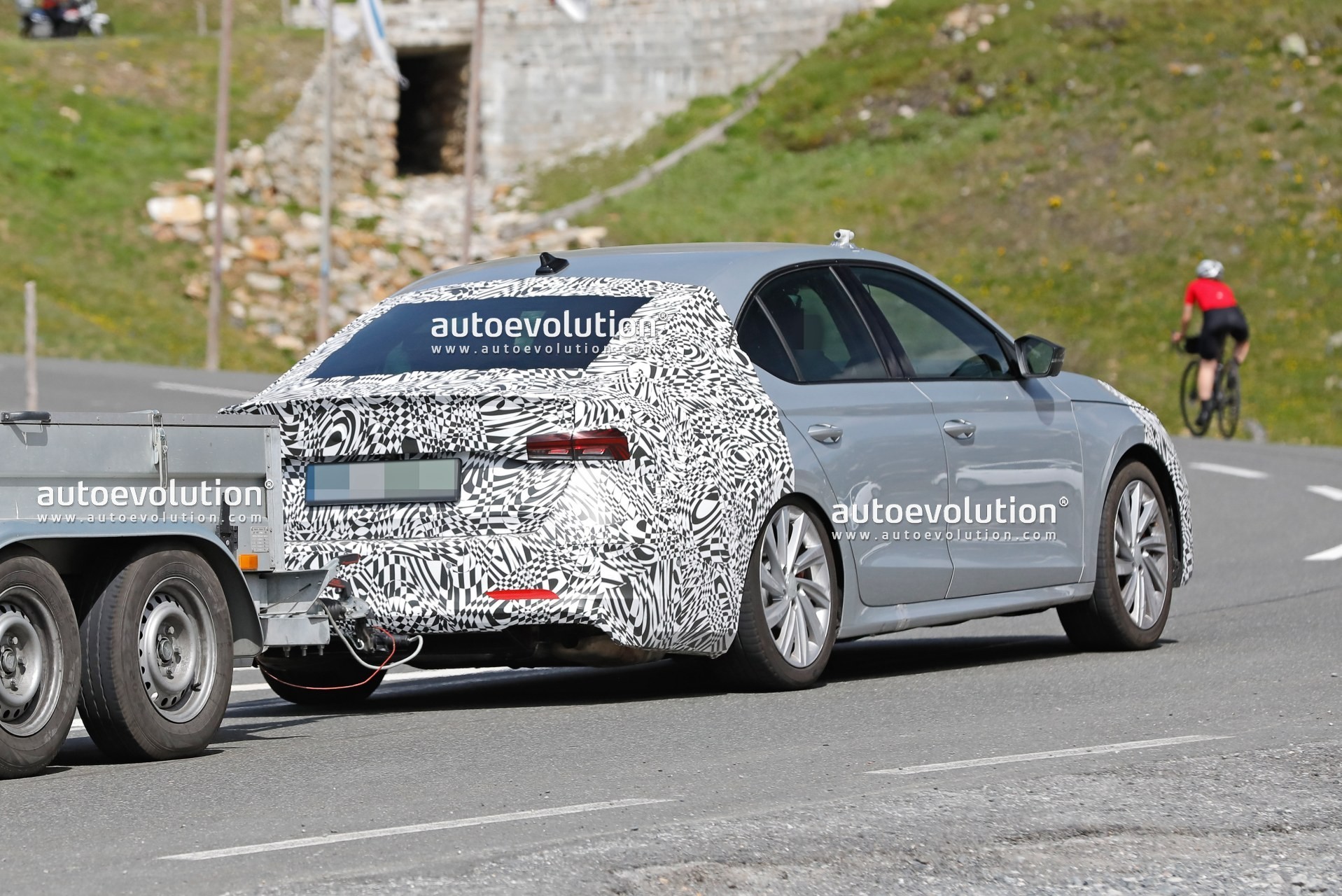 2023 Skoda Octavia Facelift Spied for the First Time, It Was Towing Its  Heart Out - autoevolution
