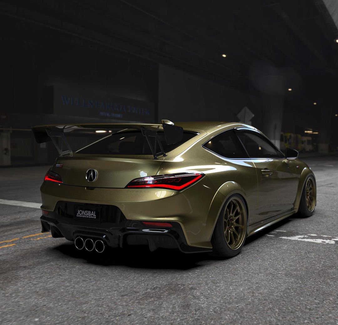 2024 Acura Integra Type S Coupe Feels Eerie Cool in Virtual Gold and