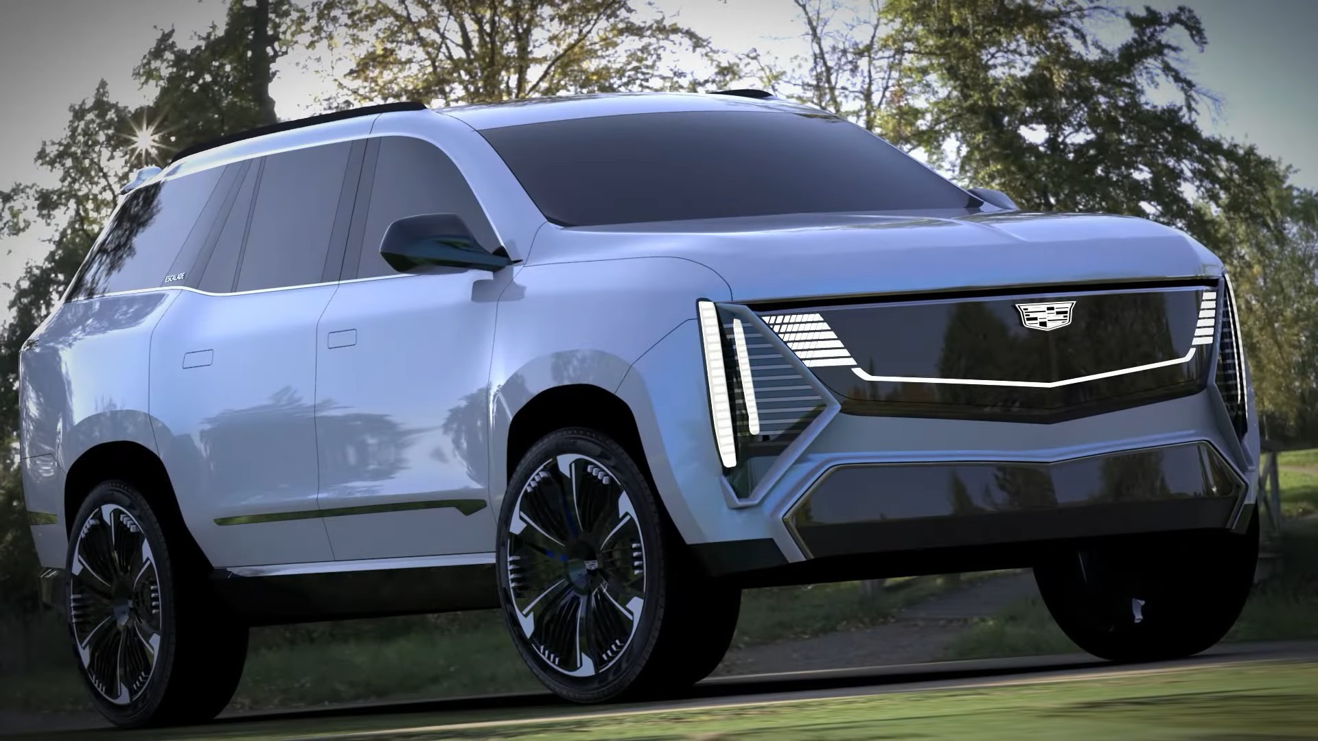 2024 Cadillac Escalade IQ Imagined With New Design Language and Dark or