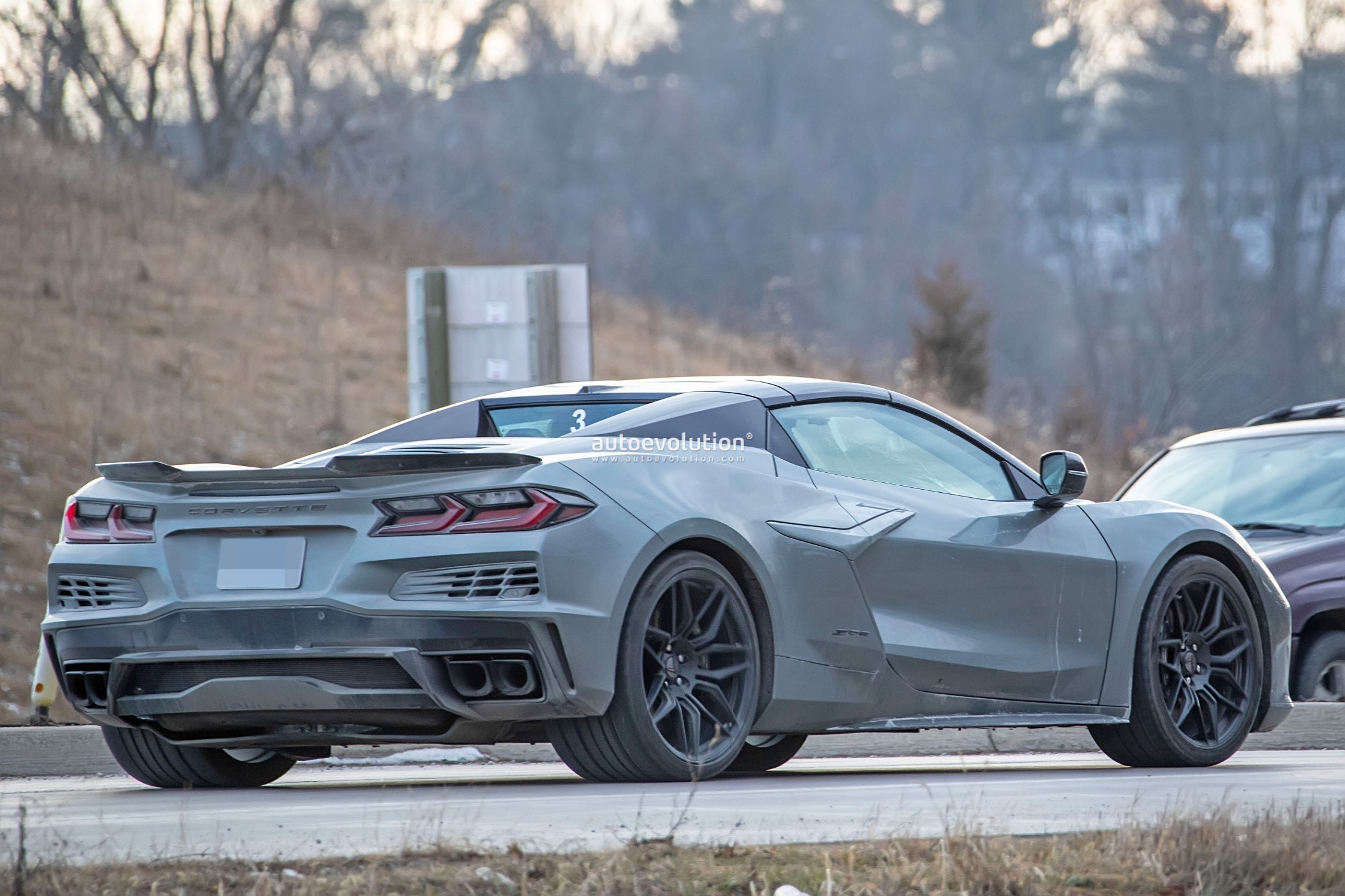 2024 Chevrolet Corvette E Ray Spied Without Any Camouflage Its Wider Than The Stingray 1 