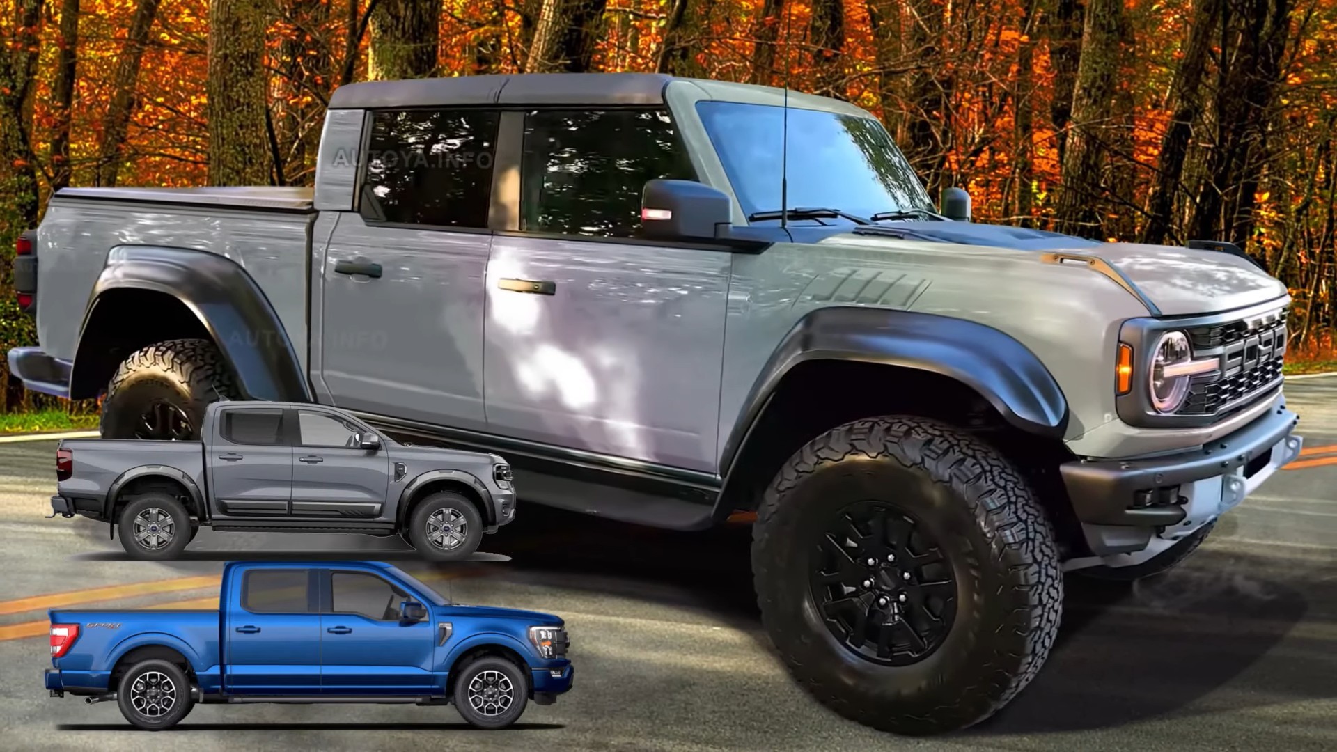 2024 Ford Bronco Raptor CGI Pickup Truck Seems Ready for a Jeep