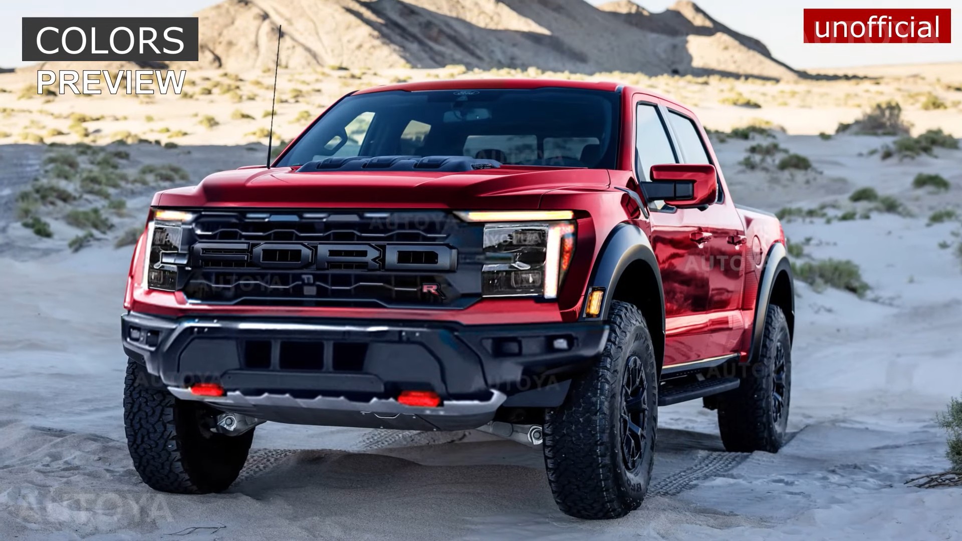 2024 Ford F150 Raptor R Unofficially Shows Its Colorful Goodies Inside